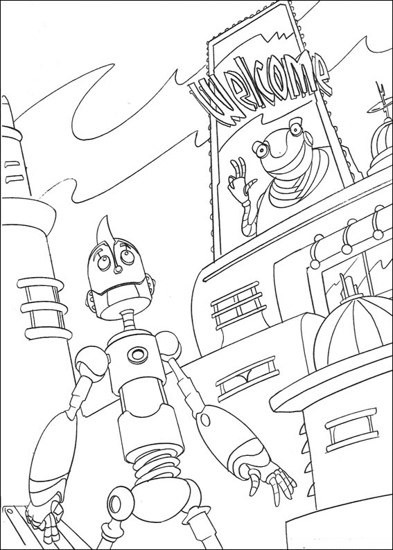 Coloriage 3 Robot