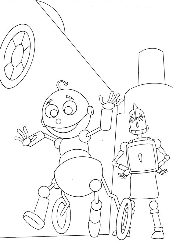 Coloriage 6 Robot