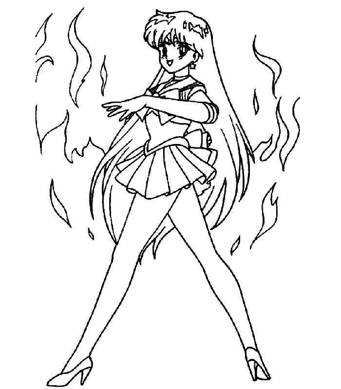 Coloriage 124 Sailor moon
