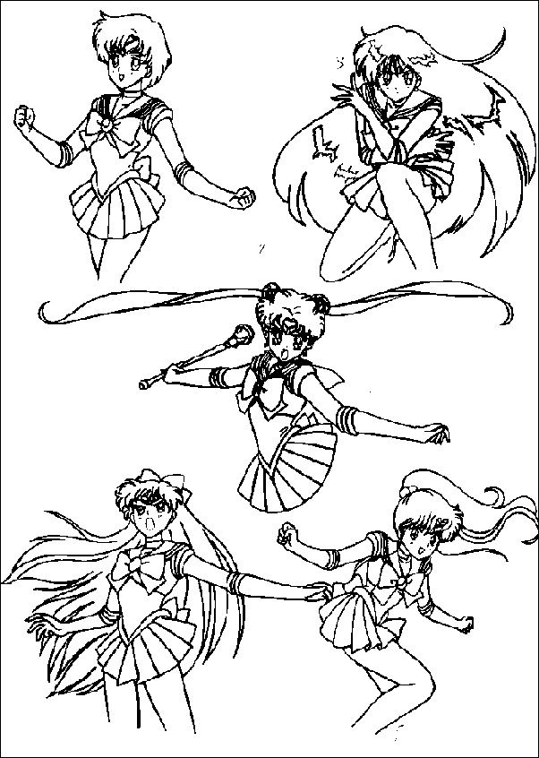 Coloriage 131 Sailor moon