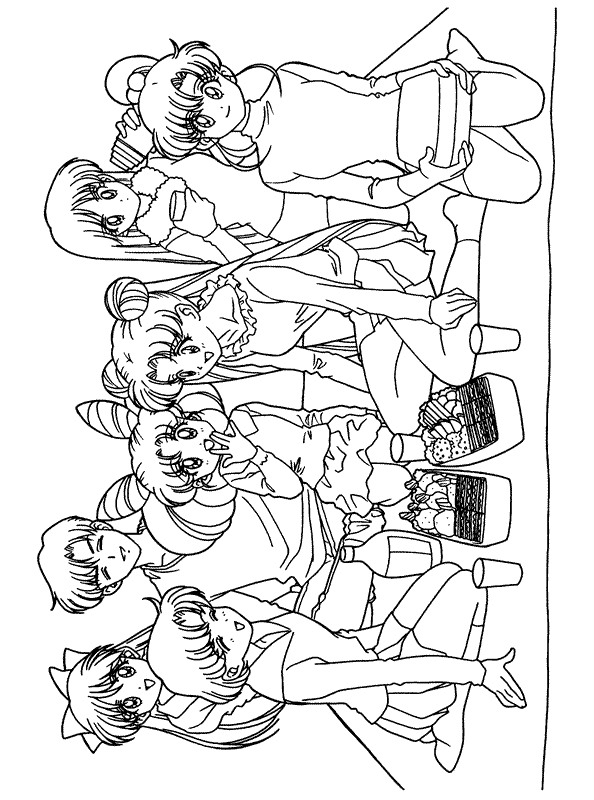Coloriage 28 Sailor moon