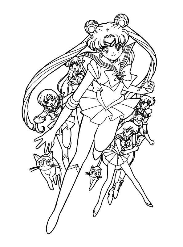 Coloriage 35 Sailor moon