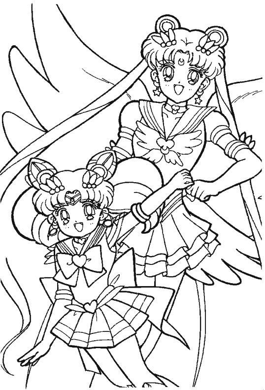 Coloriage 5 Sailor moon