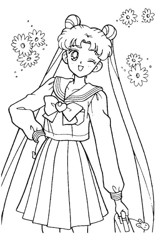 Coloriage 6 Sailor moon