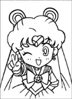 Coloriage Sailor moon 133