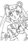 Coloriage Sailor moon 26