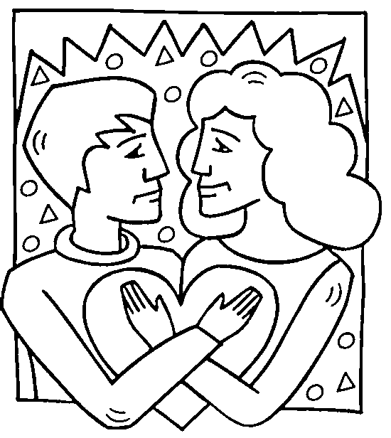 Coloriage 25 Saint-valentin