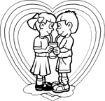 Coloriage Saint-valentin 11