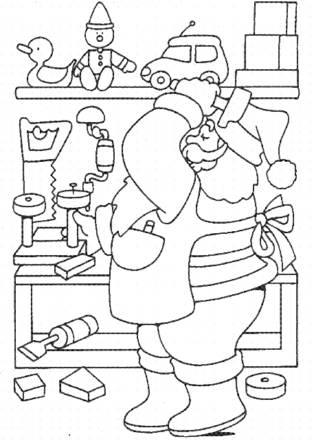 Coloriage 1 Santa claus