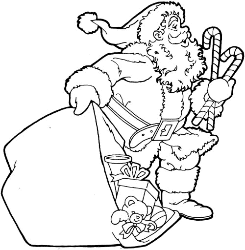 Coloriage 10 Santa claus