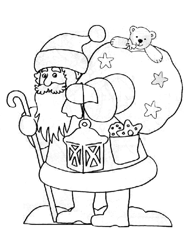 Coloriage 11 Santa claus