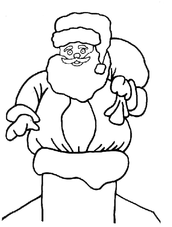 Coloriage 12 Santa claus