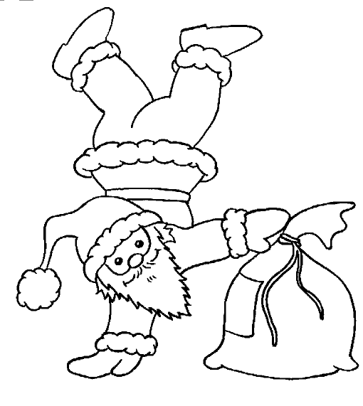 Coloriage 14 Santa claus