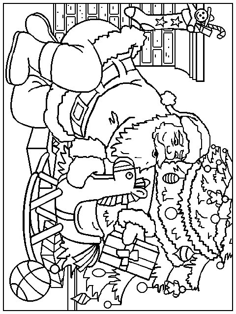 Coloriage 16 Santa claus