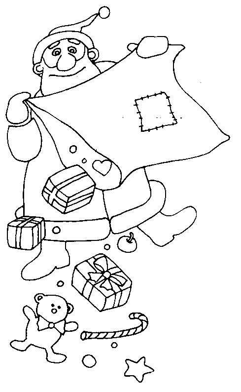 Coloriage 2 Santa claus