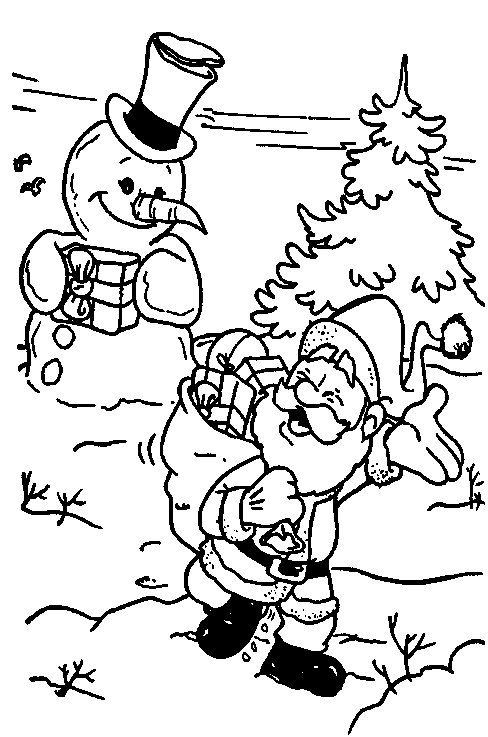 Coloriage 23 Santa claus