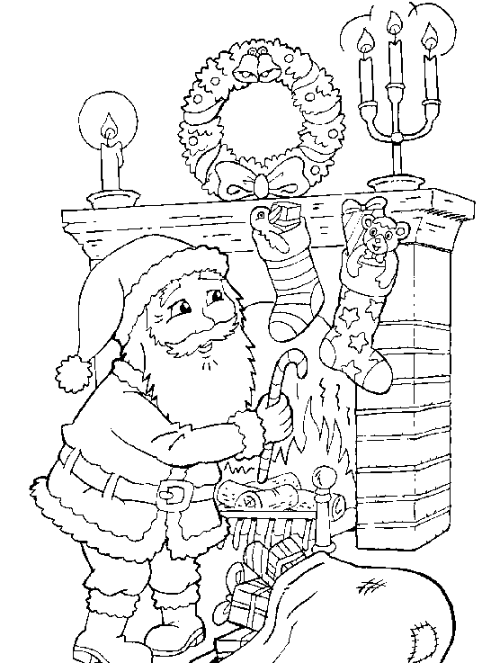 Coloriage 24 Santa claus