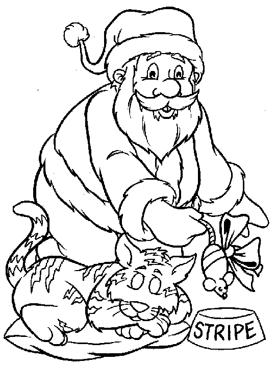 Coloriage 28 Santa claus