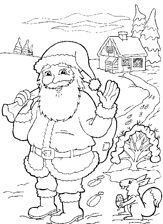 Coloriage 29 Santa claus