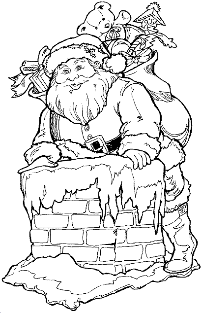 Coloriage 30 Santa claus