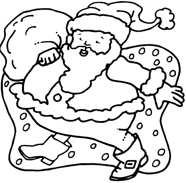 Coloriage 34 Santa claus