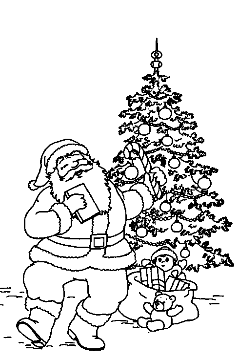 Coloriage 35 Santa claus