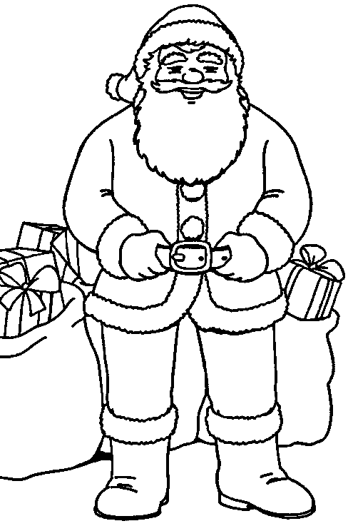 Coloriage 37 Santa claus