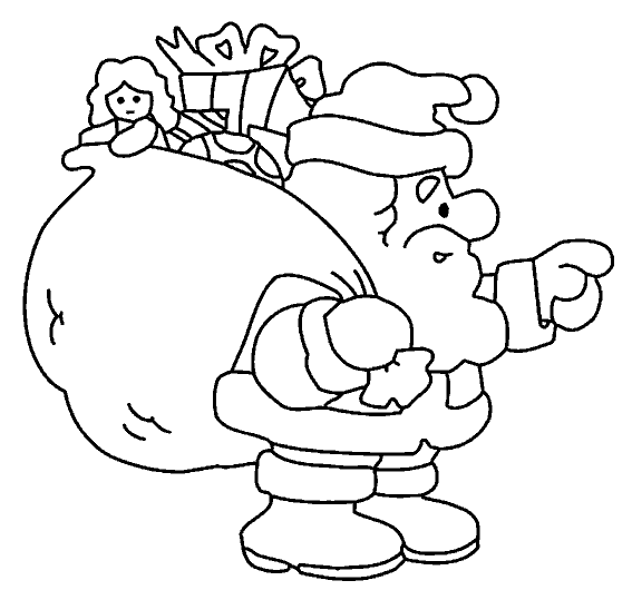 Coloriage 38 Santa claus