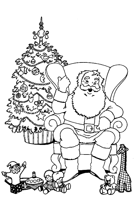 Coloriage 44 Santa claus