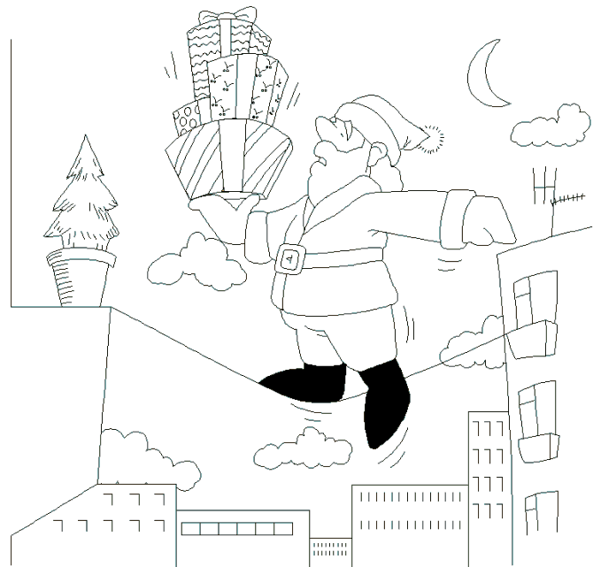 Coloriage 45 Santa claus