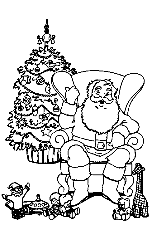 Coloriage 47 Santa claus