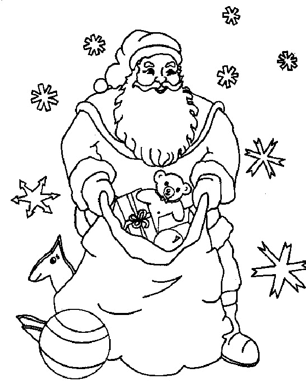 Coloriage 6 Santa claus