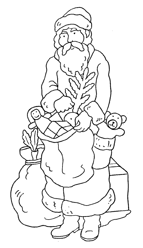 Coloriage 62 Santa claus