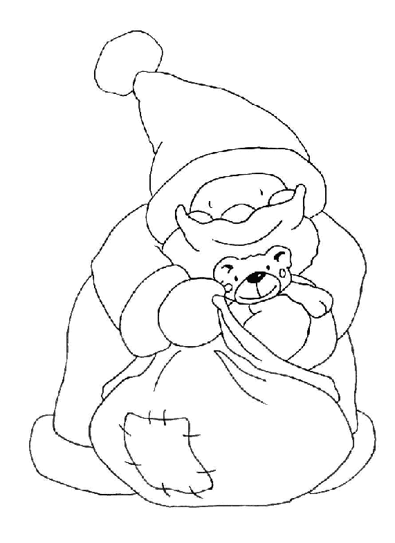 Coloriage 67 Santa claus