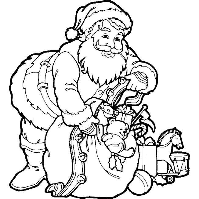 Coloriage 71 Santa claus