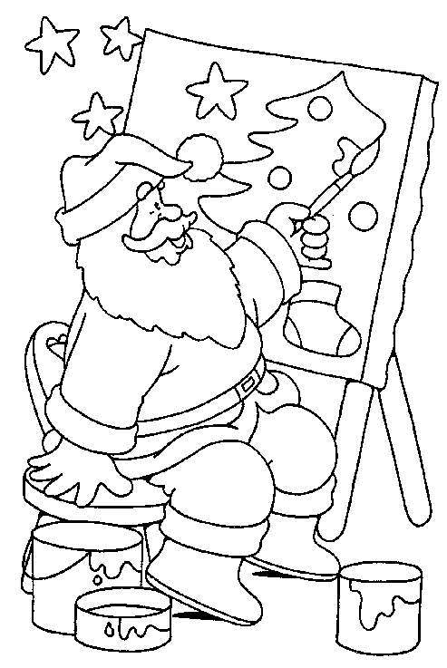 Coloriage 77 Santa claus