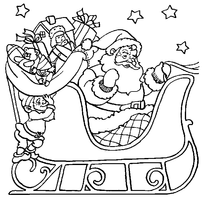 Coloriage 88 Santa claus