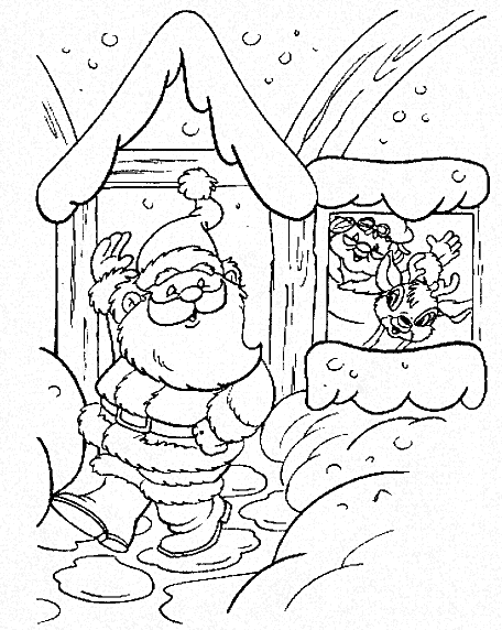 Coloriage 9 Santa claus