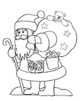 Coloriage Santa claus 11