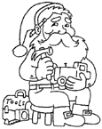 Coloriage Santa claus 25