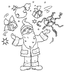 Coloriage Santa claus 3