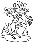 Coloriage Santa claus 69