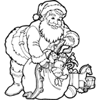 Coloriage Santa claus 71