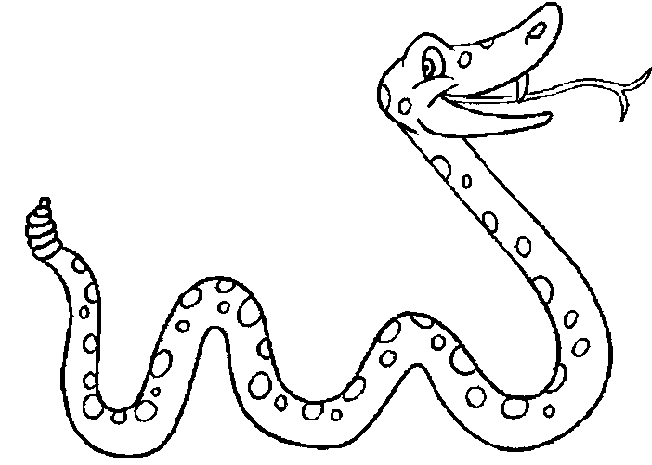 Coloriage 3 Serpents