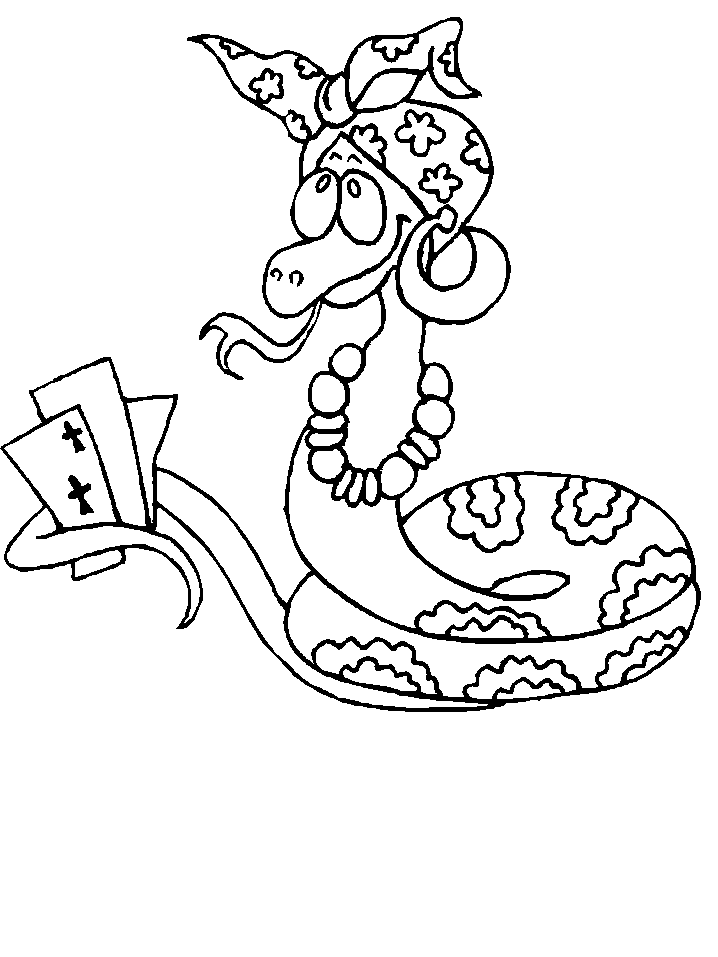 Coloriage 35 Serpents