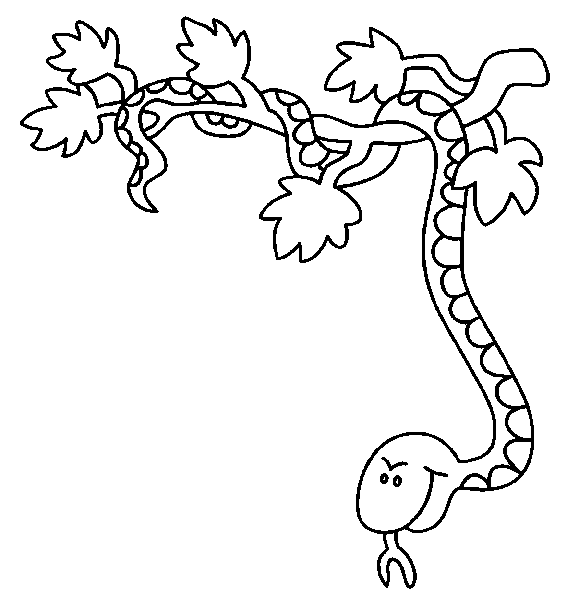 Coloriage 6 Serpents