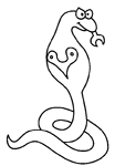 Coloriage Serpents 2