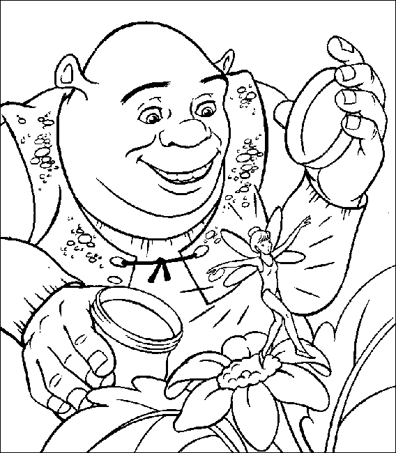 Coloriage 10 Shrek