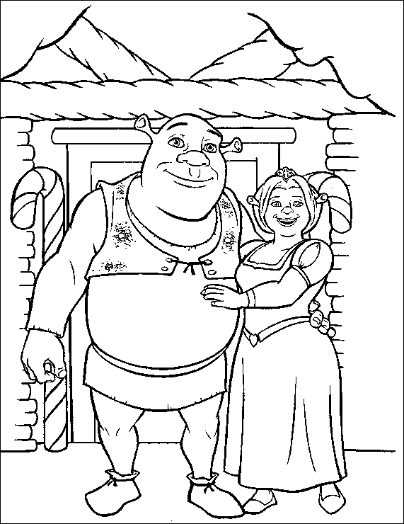 Coloriage 11 Shrek