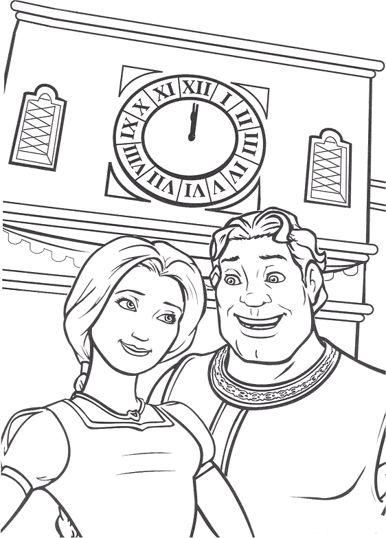 Coloriage 13 Shrek